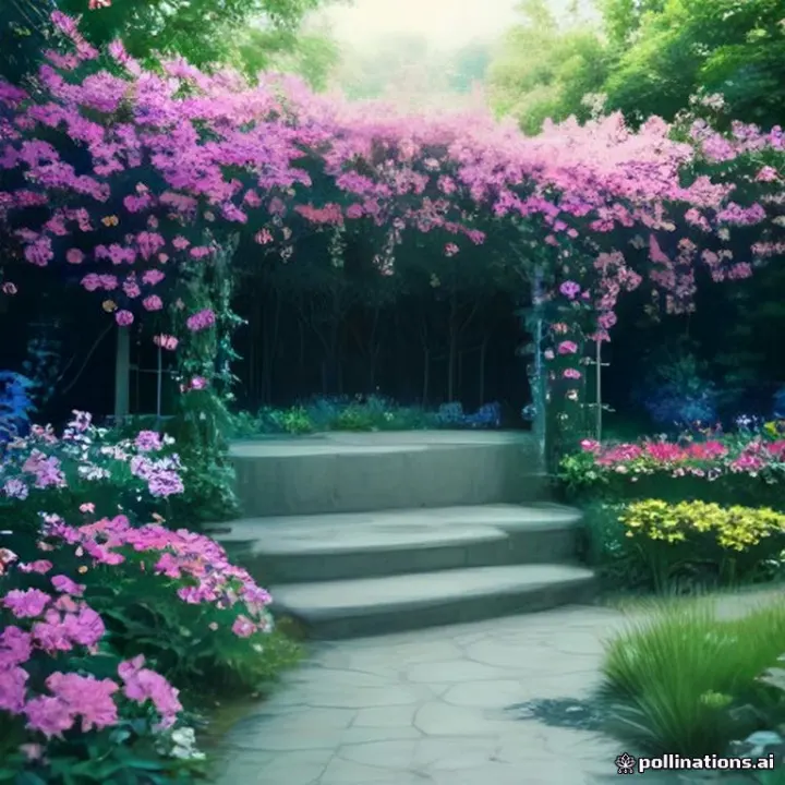 AI-generated image: A place with a lot of flowers.